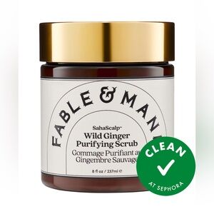💚 2/$30 FABLE & MANE SahaScalp Wild Ginger Purifying Scrub